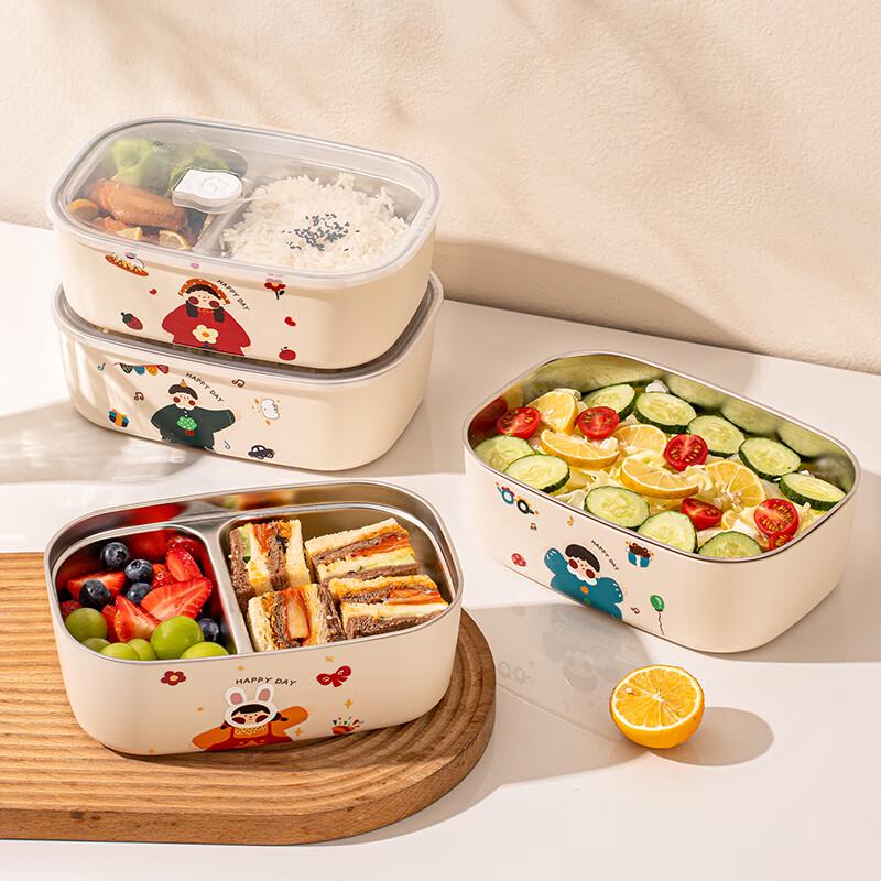 TREEJACK 304 Stainless Steel Cartoon Bento Lunch Box