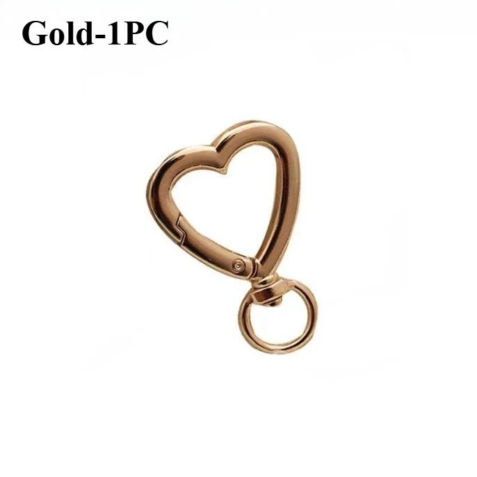 

Heart Shaped Metal Lobster Clasps Swivel Snap Hooks for DIY Keychains Jewelry Making Bag Straps Key Rings Crafting Accessories