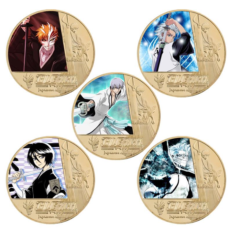 Death God Kurosaki Ichigo Anime Die-cast Metal Commemorative Coin Badge Gift