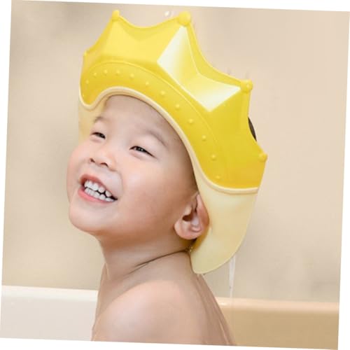 2 Pack Kids Waterproof Shower Cap, Adjustable Ear Protection, Colorful Headband Design, Lightweight & Practical Bathing Cap for Toddlers