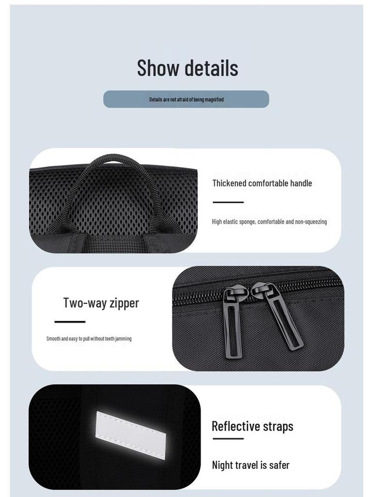 Trendy Minimalist Men's Laptop Backpack: Lightweight, Detachable, Large Capacity for Business Commute & Travel.