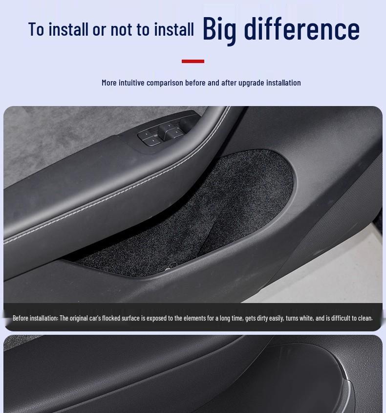 Tesla Model 3/Y Refreshed Door Slot Full Coverage Storage Box & Mat Accessories