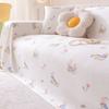 Summer Cool Ice Silk Sofa Towel Non-Slip Full Covered New Summer Simple Design Dustproof and Breathable Sofa Cover Thickened
