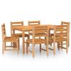 VidaXL 7-piece Garden Dining Set Solid Teak Wood, Garden Furniture, Outdoor Furniture, Table and Chair of 3157186