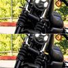 2Pcs 41Mm Chrome Motorcycle Front Led Turn Signal