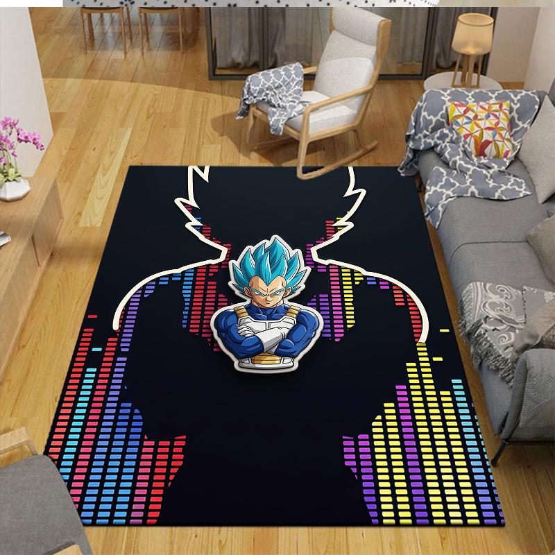 Vegeta Home Sofa Decoration for Living Room & Bedroom, Non‑Slip Play Flannel Floor Mat for Game Room