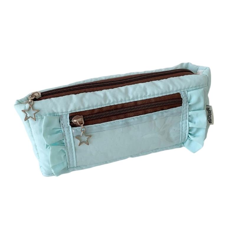 Pencil Pouches Makeup Bag School Office Stationeries Supply Bag Pen Box Pencil Case For Kids Students Desktop Organizers