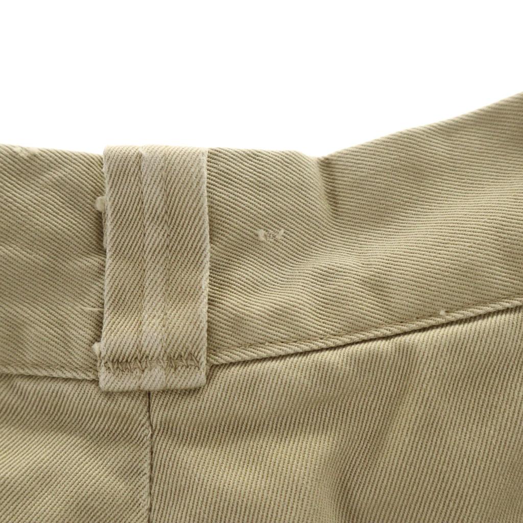 US ARMY 50s Cut Off Chino Shorts W30 Khaki Beige Men's Used
