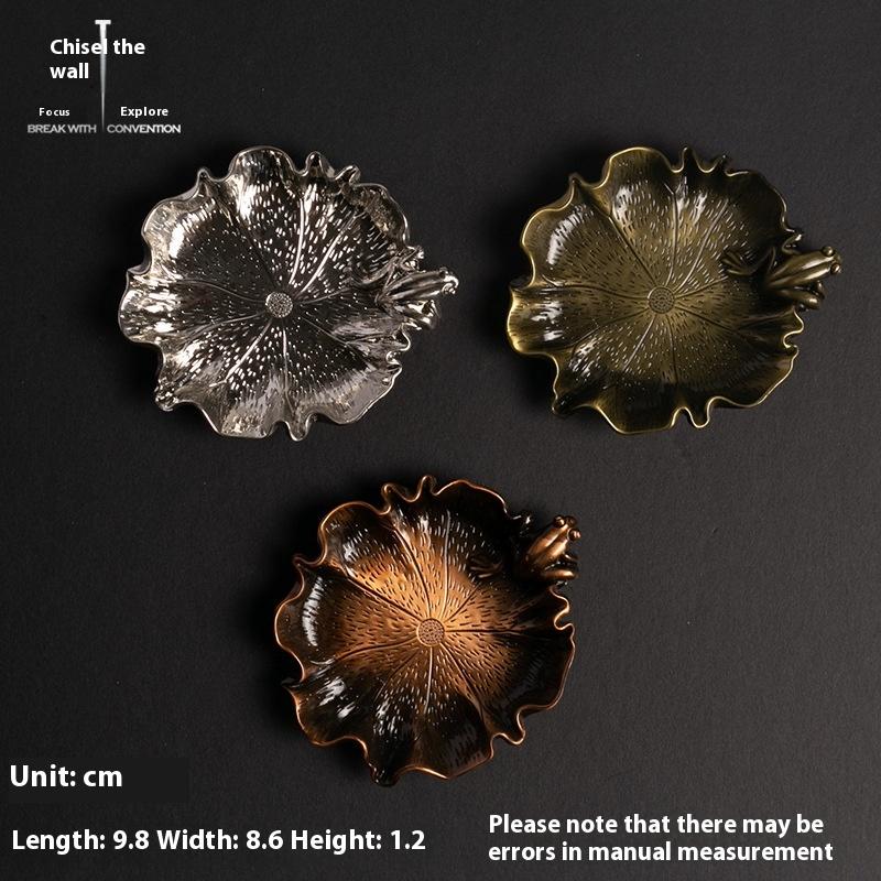 Sous-verre en alliage de zinc, Sous-verre, Accessoires de cérémonie du thé, Coussin de siège pour encens, Petite base porte-encens, S'accorde avec plusieurs styles