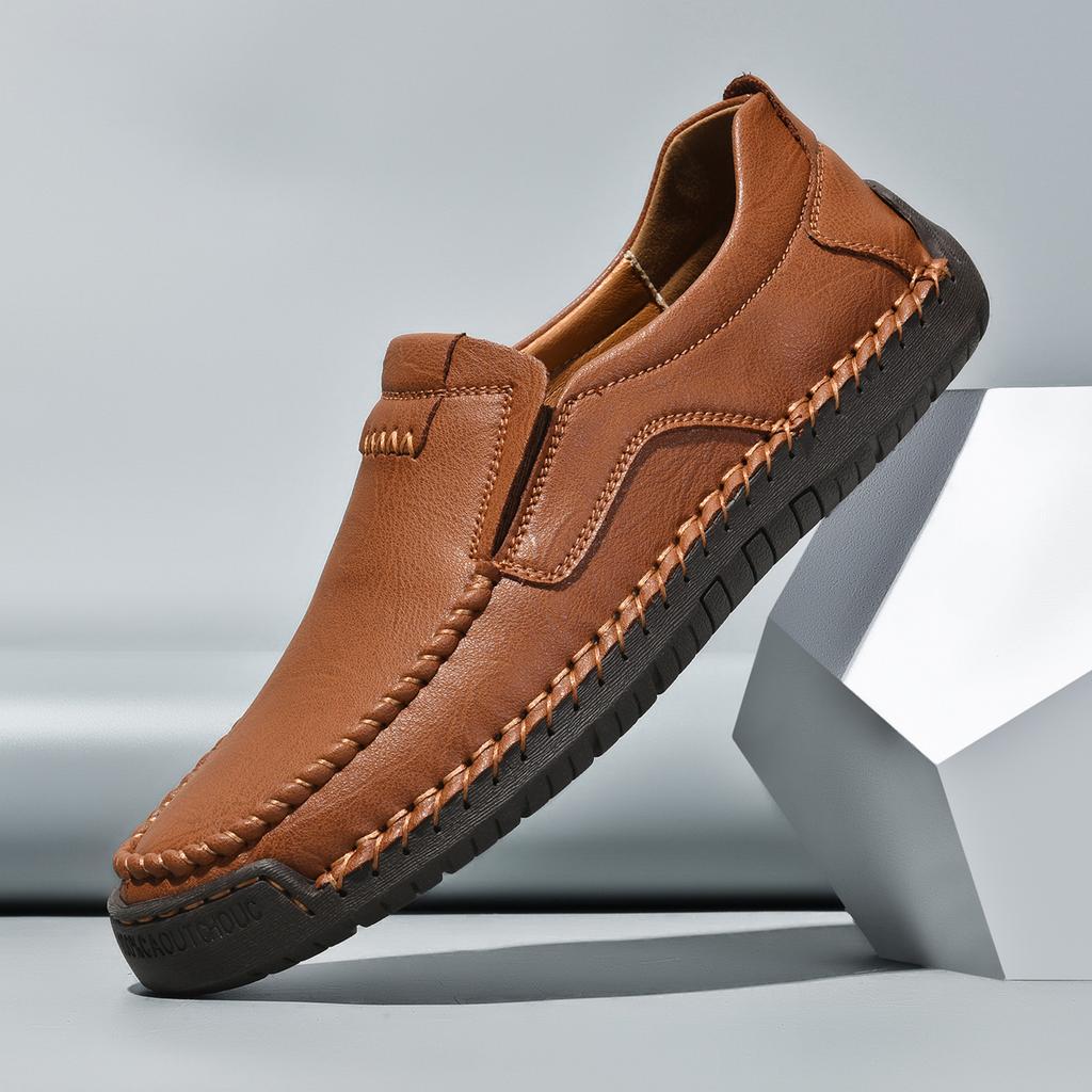 Popular Foreign Trade Large Size Leather Shoes Men's Leather Breathable Business Casual Men's Shoes Men's Loafers Driving Shoes