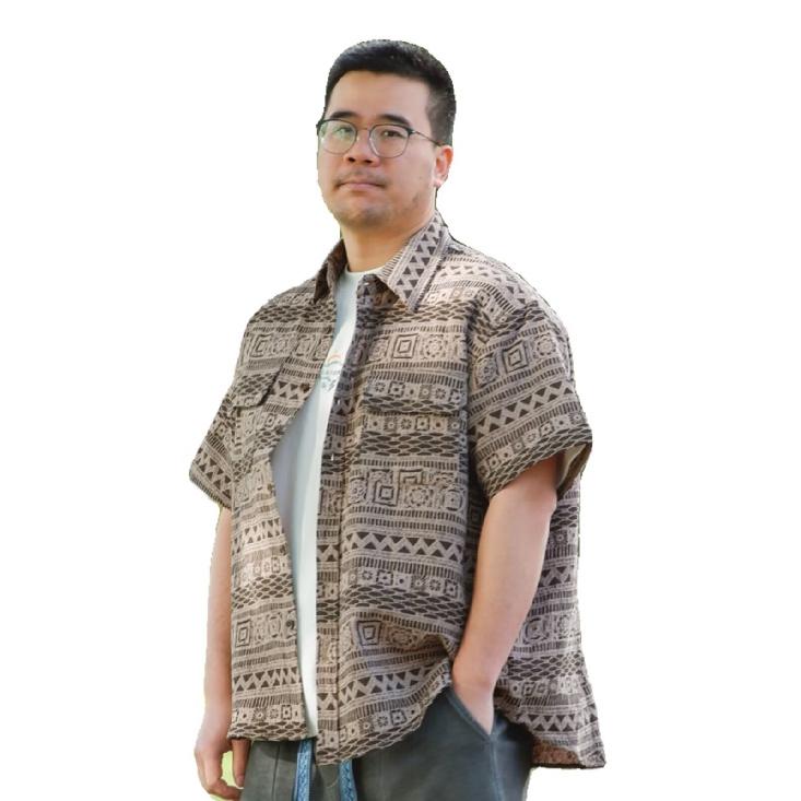 Retro Shirt Men'S Summer Outfit Hong Kong Style Student Loose And Niche Design Fun New Men'S Top For Outdoor Wear 2024