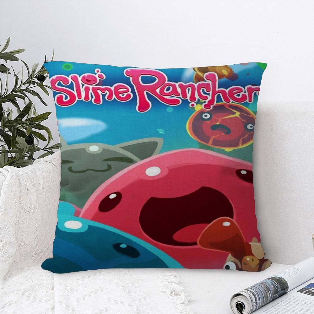 

Game S-Slime Rancher Pillow Gift Home Office Decoration Bedroom Sofa Car Cushion Cover case 45x45 12x12Inch