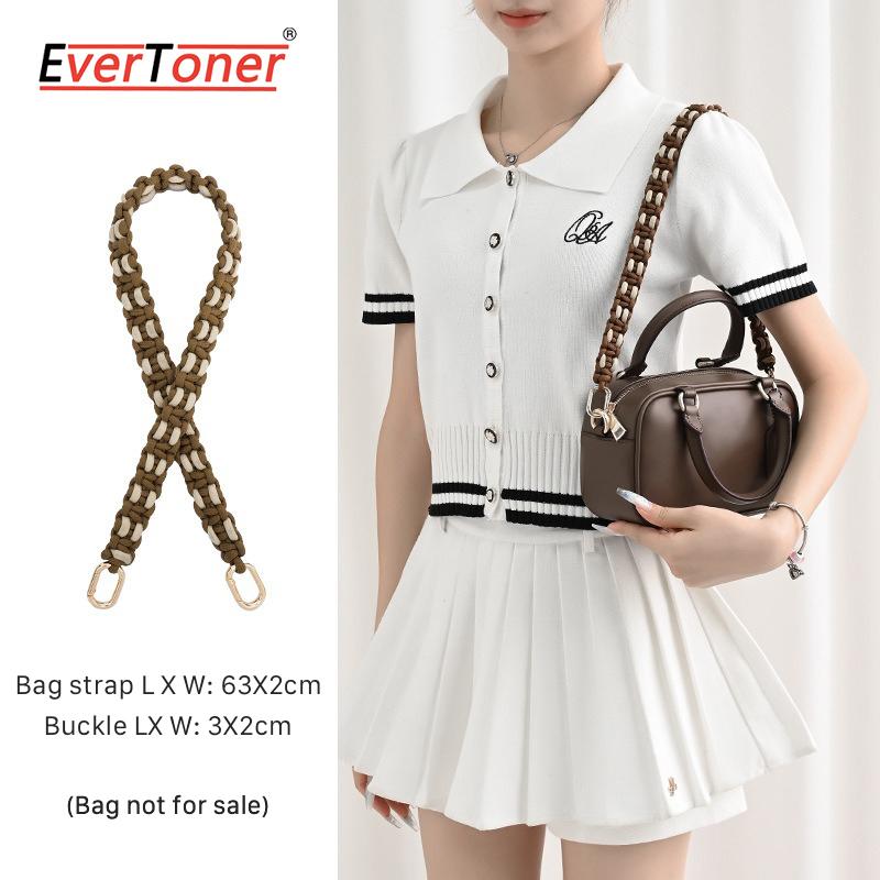 

EverToner Modified Woven Bag Strap For Co-ch Satchel 19 Bag Strap Shoulder Strap Replacement Shoulder Accessories коричневый