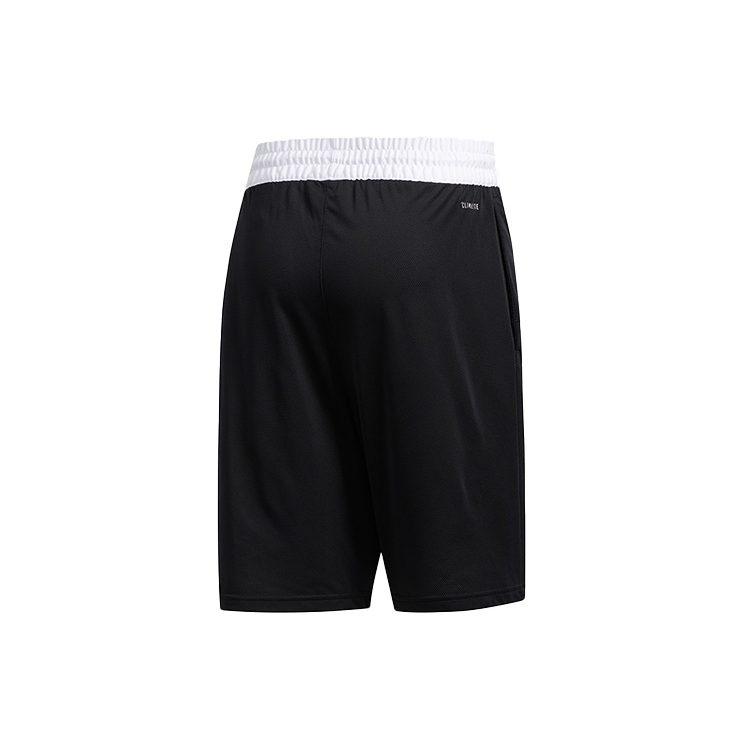 Adidas Basketball Shorts Men's Black Moderate Straight Fit Pants DX6656