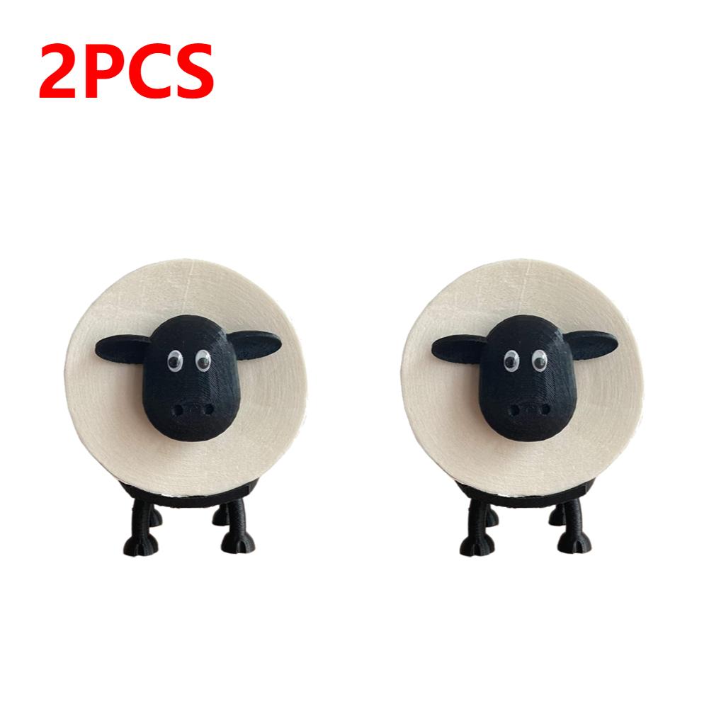 1-4PCS Sheep Stackable Toilet Paper Holder Resin Cute Sheep Tissue Storage Rack for Home Bathroom Vanity Night Stands
