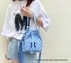 MLB Korea Women's College Style NY Embroidered Monogram Shoulder Bag