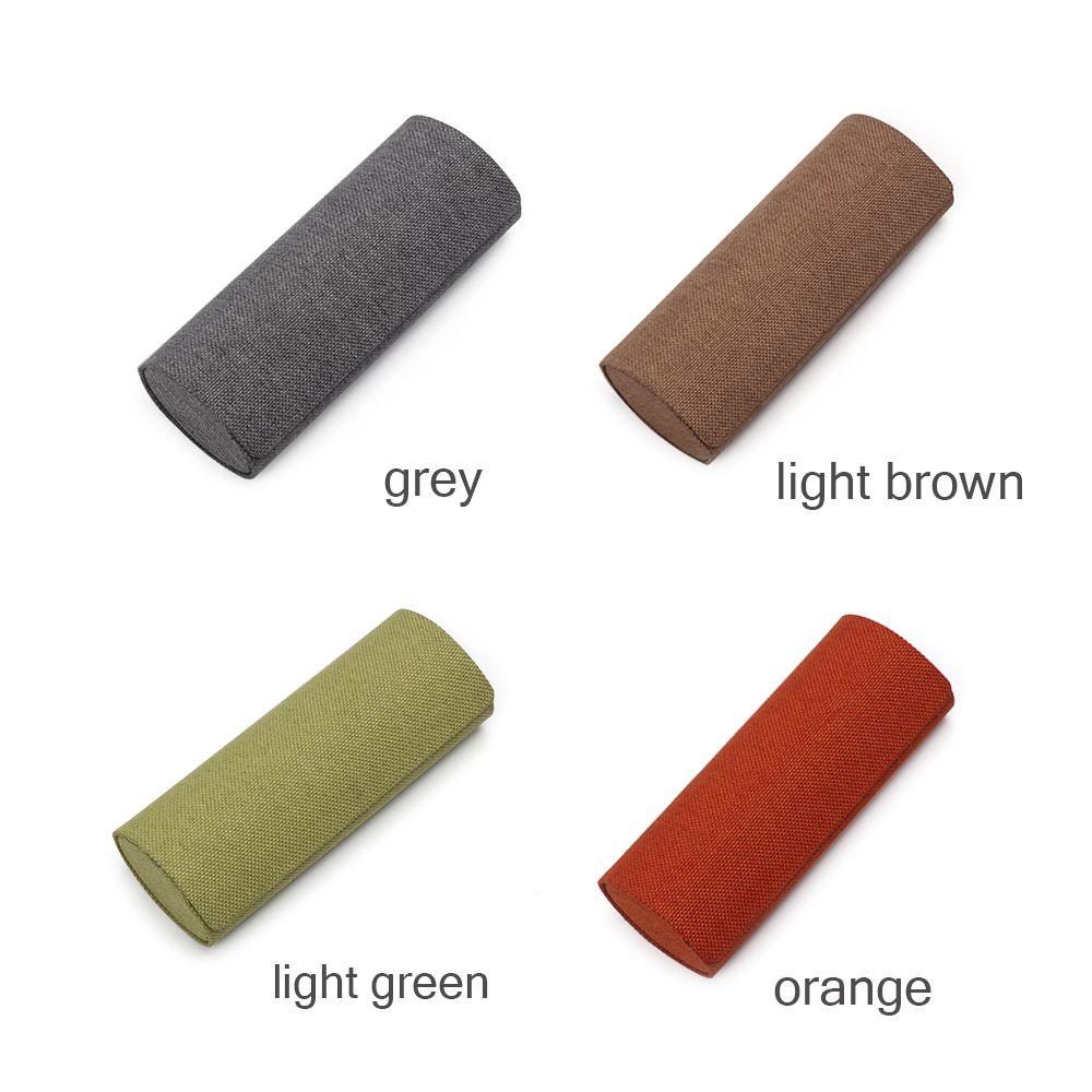 Retro Oval Glasses Box Sunglasses Linen Folding Eyewear Case Optical Handmade Storage Glasses Case