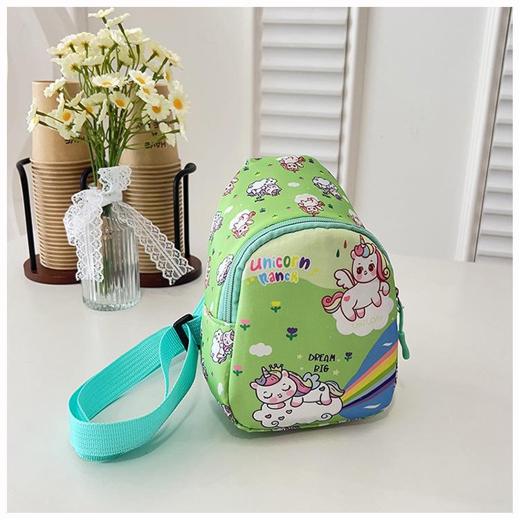 New Children's Bag Boys and Girls Cute Cartoon Change Bag Outdoor Small Satchel Baby Trendy Cool Breast Bag