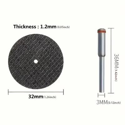 16/26/64/104Pcs 32mm Metal Cutting Disc, Grinder Rotating Tool Accessories, Circular Saw Blade Wheel, Cutting Sand Disc