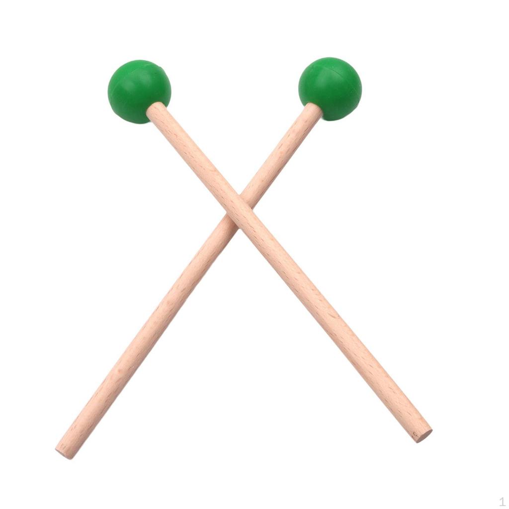 2 Pieces Wood Mallets Drum Mallet Stick Gong Accessories Snare Percussion Sticks Marimba