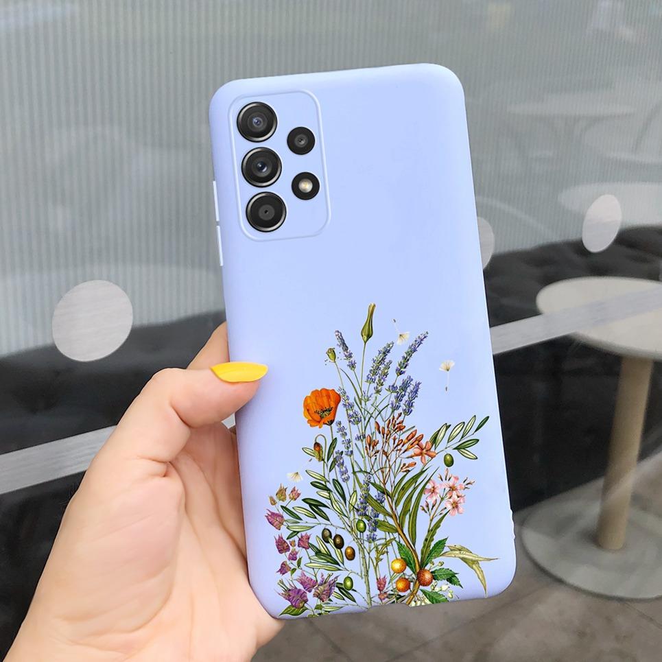 Flowers Case For  Women Girl Samsung Galaxy A23 M23 5G Case Shell Shockproof  Protection Bumper For Cover Samsung M23 A23 A 23