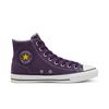Converse Chuck Taylor All Star Skate Pro Hi Suede Versatile Comfortable Casual Lightweight High-Top Canvas Shoes Unisex Sneakers White Purple 166021C