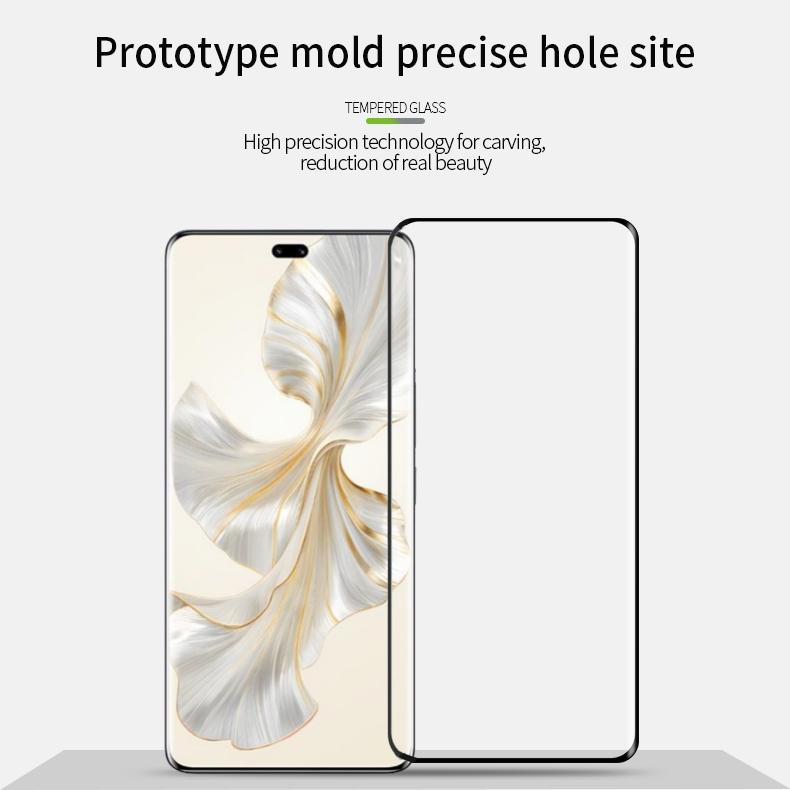 PINWUYO For Honor 100 Pro 5G Screen Protector 3D Hot Bending Ultra Clear Tempered Glass Film