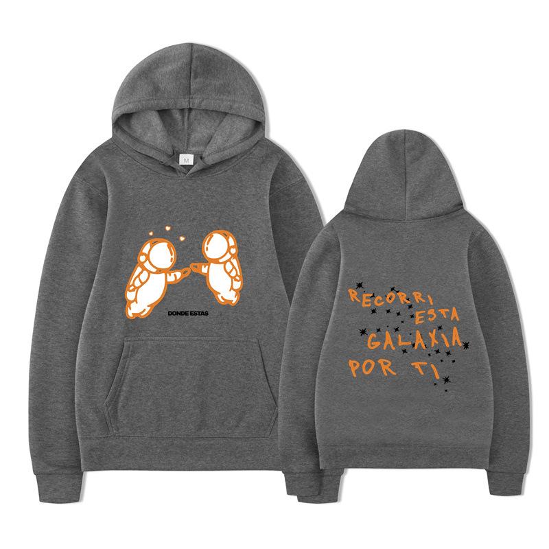 Fashion Printed Double Astronaut Hoodies Men Casual Long Sleeve Sweatshirts Women Casual Harajuku Streetwear Sudaderas