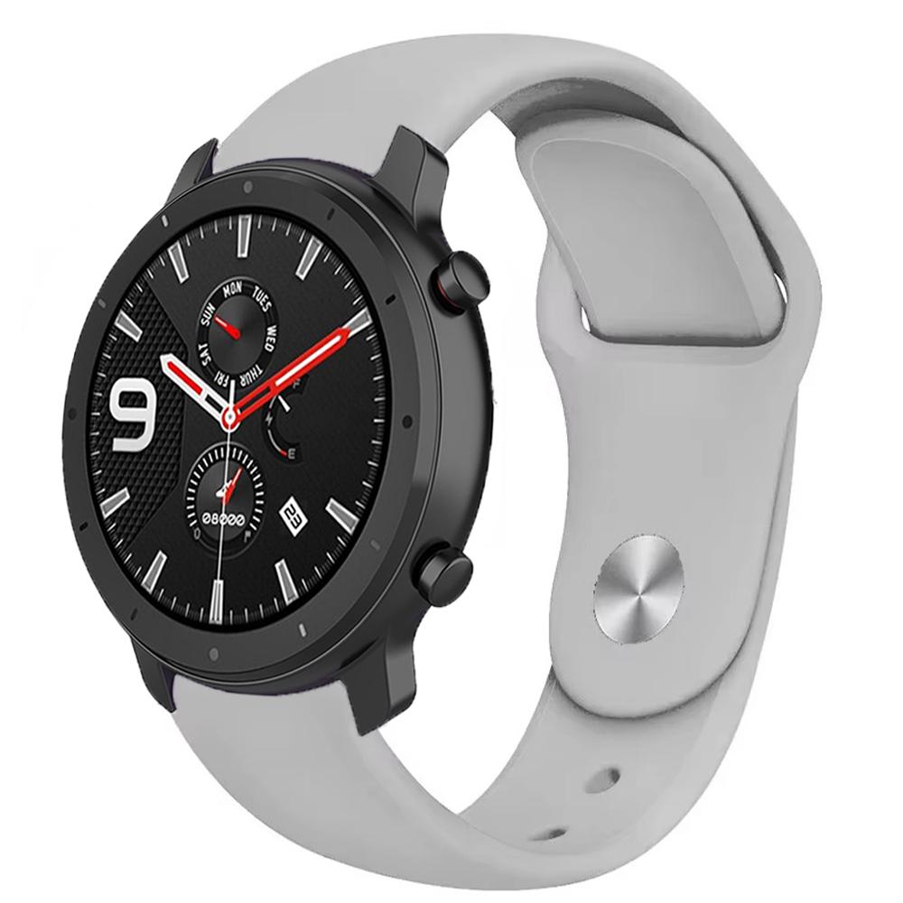 22mm 20mm Silicone Strap for Amazfit GTR 47mm/Balance 2 1/Bip 6 5/GTR 3pro Sport Bracelet for Amazfit Active 2/GTS 4 Mini 3 Band