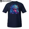 Hairy One-Eyed Monster T-Shirt Mens Womens Tees Top | Crazy Tongue Creepy Cute Beast | Horror Tee