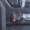 Autocollants décoratifs pour bouton de navigation/bouton de démarrage de commande centrale de voiture adaptés aux accessoires intérieurs ABS de Ford Mustang 2015 Up