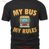 My Rus Rules Bus Driver T Shirt Vintage Soft Designer Clothes Fashion Comfortable Casual Versatile Unisex Stretched