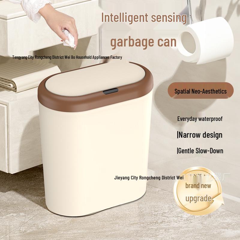 Automatischer Smart-Sensor-Mülleimer mit Deckel für Küche, Bad und Mülltrennung