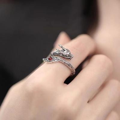Divine Dragon Tail Ring Female, Niche Design Tail Ring, Personalized High-end Ring, Versatile Jewelry with Temperament.