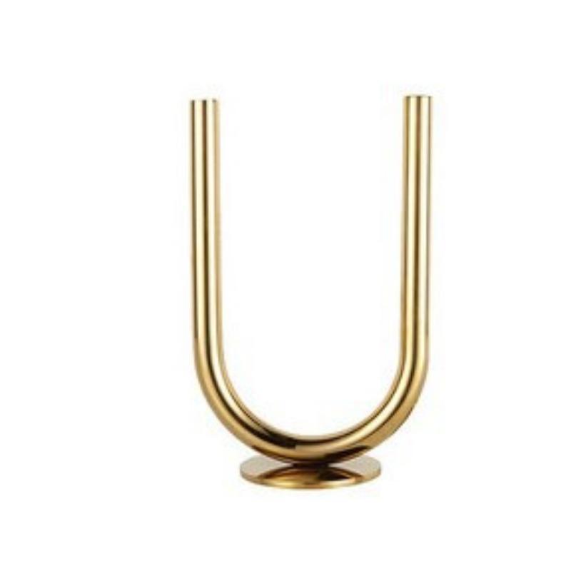 

Золотой и серебряный складной креативный металлический мраморный подсвечник с несколькими головками, скандинавские современные украшения, модель мягкой мебели для комнаты