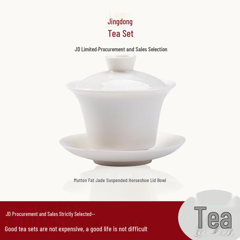 Traditional Ceramic Sancai Gaiwan Teacup