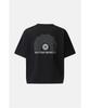 Koolongseupocheu Wm Women'S Crop Print Short Sleeve T-Shirt 8Htcm26204Blk