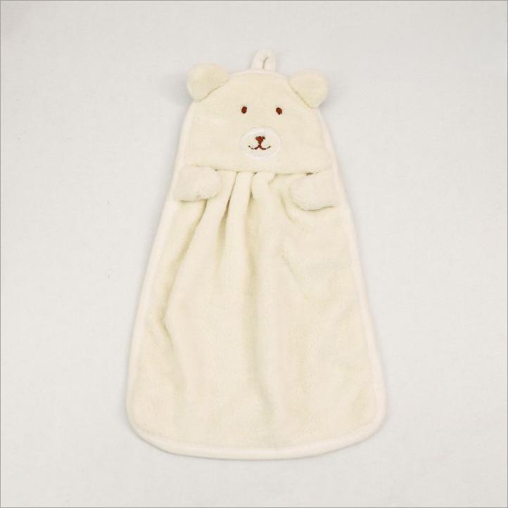Cute Hand Towel Can Be Hung Absorbent Non-hair Small Square Towel Kitchen Household Quick Dry Hand Towel Children's Small Towel