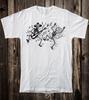 Unisex Cotton T Tee Shirt Russian Prison Tattoo Art Traditional Dancing Skeleton