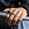 Fashion Personality Frog Ring for Men Trendy High-end Simple Square Single Finger Index Ring Men's Ring