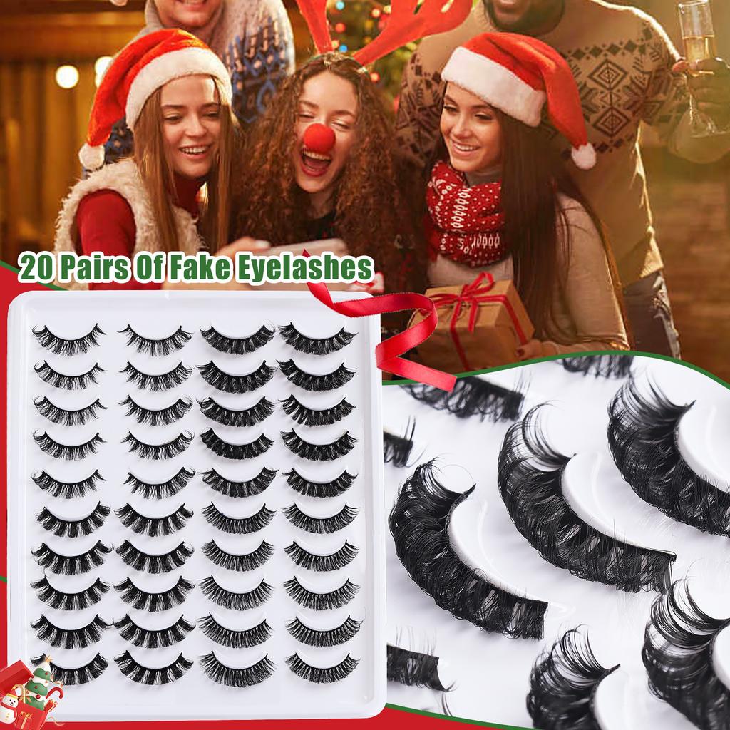 Man-Made Fiber False Eyelashes Russian Curl Curl Dd Curl Thick Simulated Eyelashes