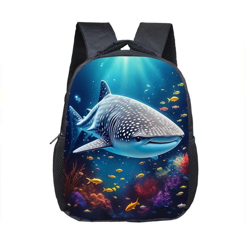 Dolphin / Turtle / Octopus/ Starfish Print Backpack for Children Marine Organism Schoolbags Toddler Kindergarten Daypack Bookbag