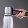 New Hollow 5-speed Booster Shower Head Filter Shower Adjustable Home Bathroom Water Heater Shower Drizzle