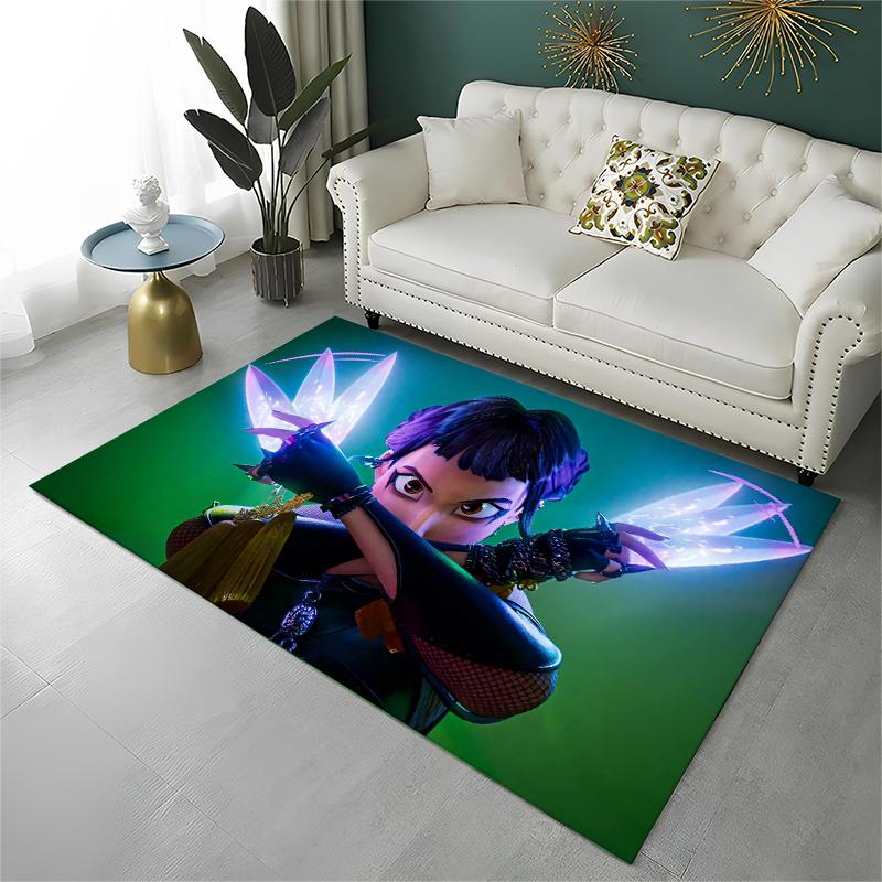 Kpop Demon Hunter Rumi Mira Zoey Cartoon Group Carpet Rug for Playroom Bedroom Living Room Sofa Home Decor,Area Rug Non-slip