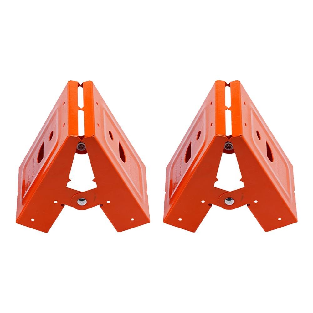 

2pcs Metal Sawhorse Brackets Cold Rolled Steel Support Bracket Woodworking