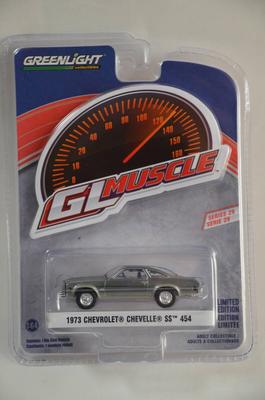 Hot Wheels Latest 1973 CHEVROLET CHEVELLE SS Zamac Chase Greenlight Chevrolet Chevelle GREENLIGHT GL '73