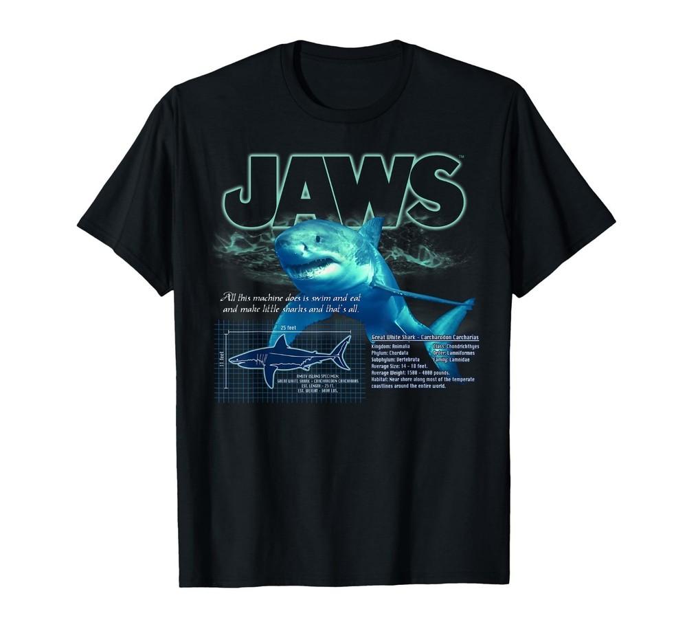 

Jaws Shark Info Graphic T-Shirt T-Shirt S