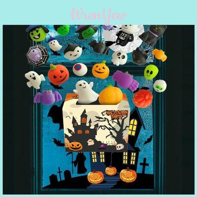 Halloween Squishies Mochi Toys 24pcs Mini Surprise Box For Kids And Adults