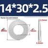 304 Stainless Steel Serrated Single-Sided Anti-Slip Lock Washer, Disc/Saddle Type, Sizes M3-M8