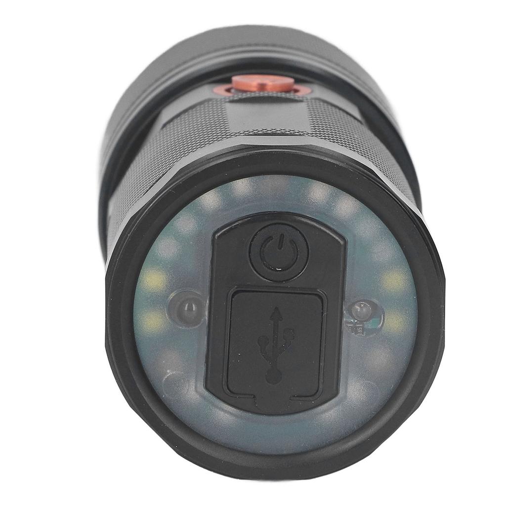 Taschenlampe Hohe Helligkeit USB-Aufladung Einstellbarer Fokus Hand-Taschenlampe für Outdoor